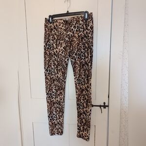 🐆 Bobbie Brooks Leggings XL Snake Leopard Print 2 pairs